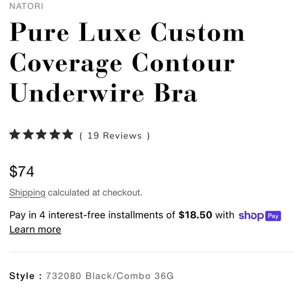 Natori 34DD Pure Luxe custom coverage contour Bra Brand New Unworn animal print - Picture 3 of 8